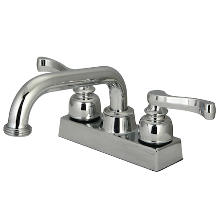 Kingston Brass 4 in Centerset2-HandleLaundry Faucet, Chrome KB2471FL
